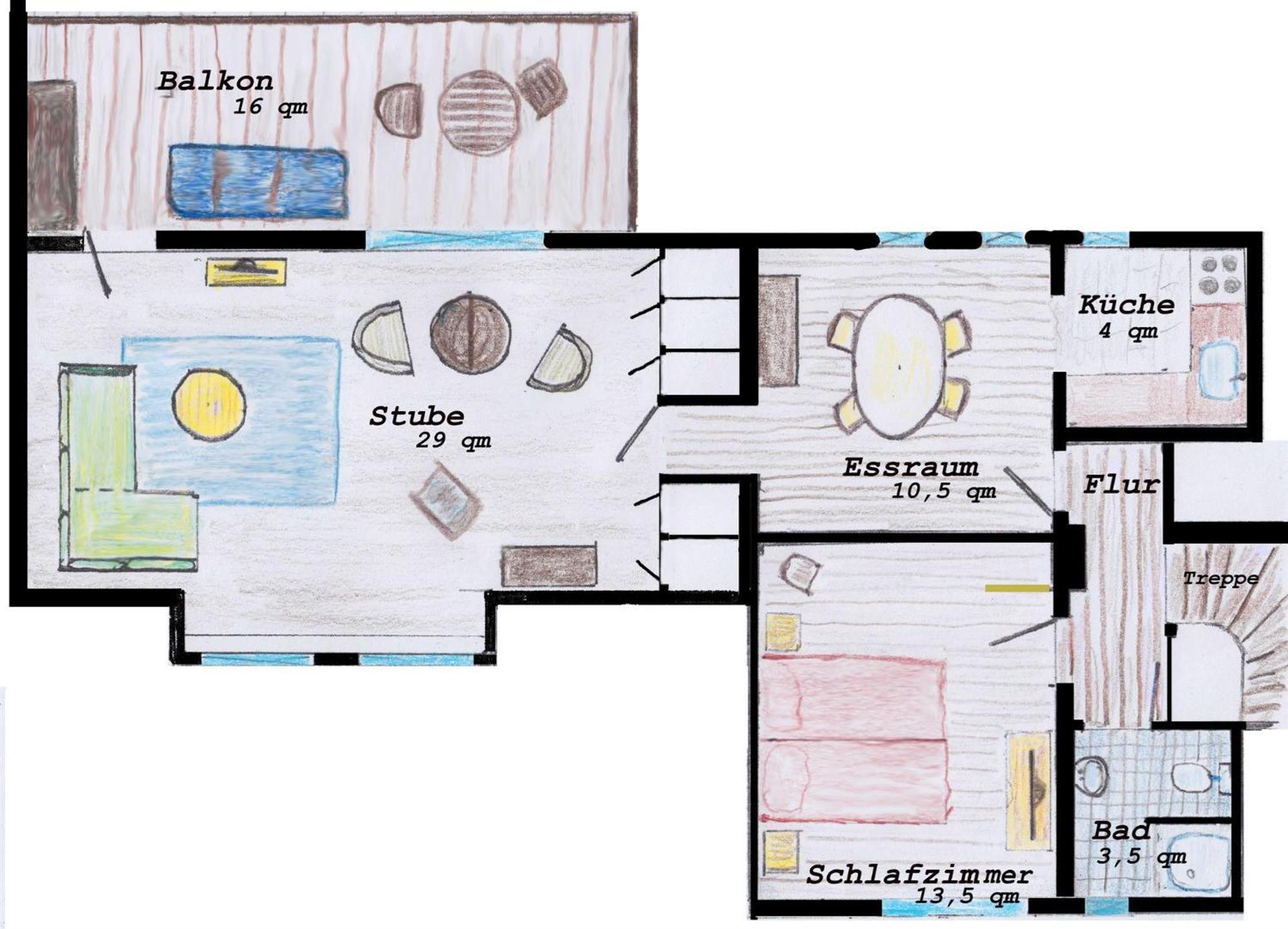 Feddersen'S Ferienwohnung Harrislee Rum bild